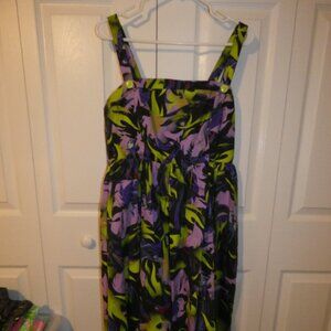 Torrid Disney Villains Maleficent Midi Stretch Poplin Dress Plus Size 1